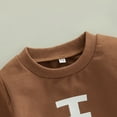 thumbnail image 6 of Okbabeha Infant Baby Boy Girl Clothing Fall Long Sleeve Sweatshirt Romper Bodysuit Football Onesie Outfit Cute Clothes, 6 of 7
