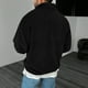 thumbnail image 4 of Blusa y camisa de manga larga con cuello alto para hombre, informal, a la moda, lisa, con cuello alto, sudadera de manga larga, blusa de poliéster para hombre, 4 of 7