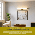 thumbnail image 3 of Kuzco Jane 24-inch LED Bathroom Light in Black with White Acrylic Diffuser, 3 of 7
