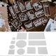 thumbnail image 3 of 11Pcs Transparent Acrylic Clear Stamp Block Pad DIY Hand Made Crafts Making Tool(Wavy Shape Set ), 3 of 3