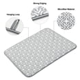 thumbnail image 4 of SUBEKYU Alfombrillas para secar platos para encimera de cocina, escurridor de platos absorbente de microfibra/almohadillas para fregadero, 19,5x15,8 pulgadas, juego de 2 hojas grises, 4 of 5