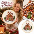 thumbnail image 3 of DIY Christmas Embroidery Cross Stitch Kit, Pre-Printed Xmas Art Pattern, Includes Embroidery Fabric and Full Tool Set, Handmade Craft for Home Wall Hanging and Seasonal Present, 3 of 5