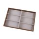 thumbnail image 5 of Bandeja expositora para gafas, caja de almacenamiento para gafas de sol, ligera y apilable, Cuadrícula gris de 6, 5 of 9
