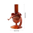 thumbnail image 3 of Glass Pinecone Candle Holder Decorative Candle Stand for Christmas Fall Thanksgiving Table Centerpiece Mantel Fireplace Dining Room Home Decor, 3 of 6