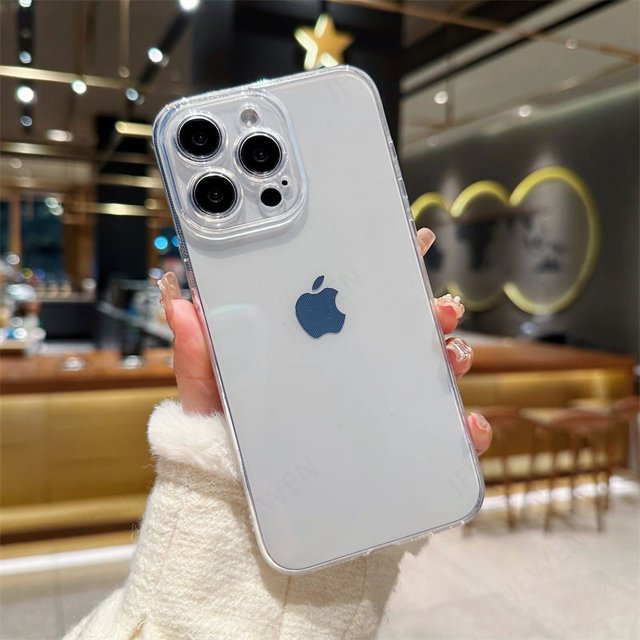 Candy Color Phone Case For iphone 15 14 13 12 Mini 11 Pro Max XS X XR SE 2 3 8 7 Plus Shockproof Silicone Soft TPU Back Cover Clear For iphone 14 Pro