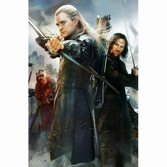 5D DIY Lord of the Rings Diamond Painting Set, Full Diamond Embroidery Art Gift Home Wall Decoration