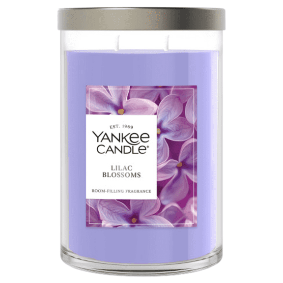 Yankee Candle Large Tumbler Scented Candle, Lilac Blossoms, 20 oz