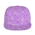 thumbnail image 2 of Balery Baseball Cap Flat Bill Hats for Men Adjustable Size for Running Workouts and Outdoor Activities All Seasons Dad Hat(Lilac Glittering ), 2 of 9