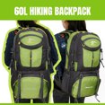 thumbnail image 5 of AUXDIQ Hiking Backpack 60L Climbing Camping Backpack Large Rucksack for Trekking Travel Outdoor Sport, 5 of 6