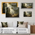 thumbnail image 4 of Designart "Light Streams Through Forest III" Landscape Forest Wall Art Print, 4 of 5