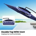 thumbnail image 4 of Pellebant 10 ft Patio Outdoor Umbrella Double Top Cantilever Umbrella in Blue, 4 of 9