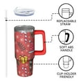 thumbnail image 3 of 30oz Xmas Tumbler with Christmas Ornaments Lid Straw Stainless Steel Double Wall Insulated Cup Gifts, 3 of 5
