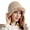 Beige-B, variant on Winter Bucket Hat for Women Colorful Warm Hats Cute Warm Soft Faux Fur Fisherman Cap Red