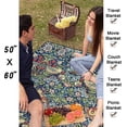 thumbnail image 5 of William Morris Strawberry Thief Fleece Flannel Throw Bed Blankets, Super Soft Fuzzy Cozy Blanket compatible with Beach Travel Picnic Camping Twin Size 60"x80" L, 5 of 5