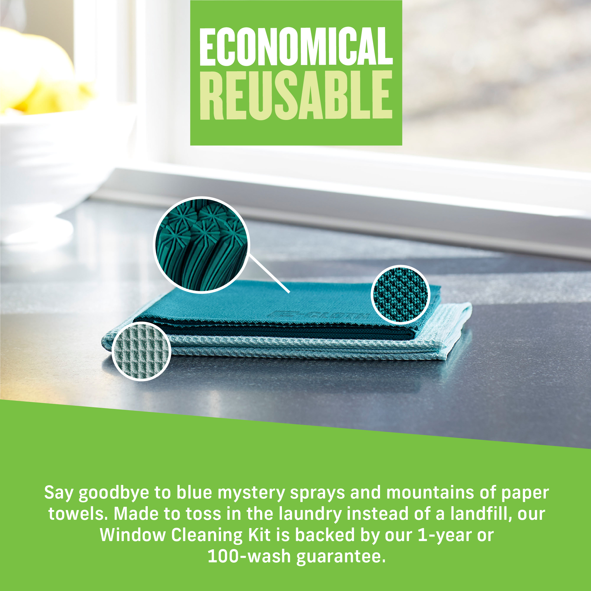 E-Cloth Window Cleaning Kit, 2-Piece Set photo 8