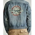 thumbnail image 3 of Polo Ralph Lauren Men's Big & Tall Sportsman Denim Distressed Patch Jacket, 1XB, 3 of 3