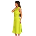 thumbnail image 2 of Vestido chaleco con cinturón Roman Fashion /Juvenil, 2156 (Lima) verde lima G Roman Fashion V-MIC-2156-LIMA, 2 of 6