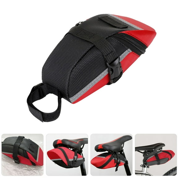 FRCOLOR Bicycle Saddle Bag Bike Seat Bag Cycling Bag Bike Bag 1 Set For All Our Essentials Bike Bags For Bicycles Red