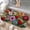 Yarn Embroidery with Flowers, variant on 1pc Yarn Embroidery with Flowers Absorbent Non-Slip Bathroom Thickened Flannel Rug Decor,Soft,Quick Drying,Suitable For Indoor/outdoor Use,Bathrooms,Bedrooms,Kitchens,Terrace,Laundry Rooms,16"x24"
