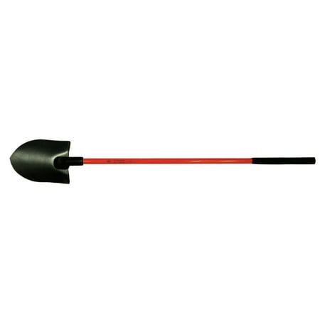 - Nupla Certified Non-Conductive Shovel, 11.5X9 Round Pt Blade, 48in Fiberglass Straight