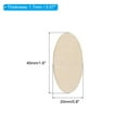 thumbnail image 2 of Uxcell 40x20mm Wood Pieces, 60 Pack Unfinished Oval Wood Shapes Blank Wooden Cutouts Ornaments Natural, 2 of 6