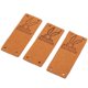 thumbnail image 5 of 100Pcs Handmade Labels Microfiber Durable Clear Printing Smooth Convenient Embossed TagChocolate, 5 of 5