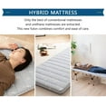 EMOOR Foldable Hybrid Futon Mattress, HighResilience Urethane Foam