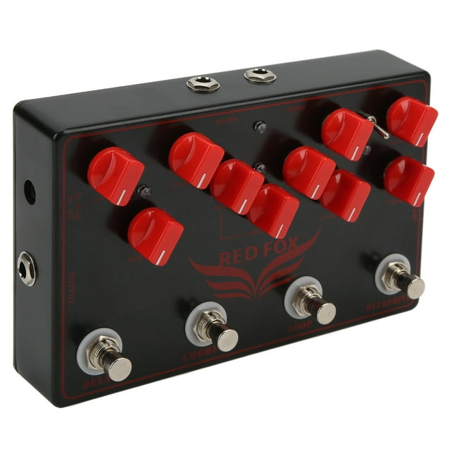 Synthesizer Guitar Effect Pedal, DC 9V Delay Chorus Overdrive Effects Retro Modulation Mini 4 In 1 For Guitarist For Electric Guitars