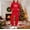 Red, variant on Piuwrlz Teen Sweatsuits Sets Girls Two Piece Jogger Set Pocket Christmas Round Neck Sweats and Sweatpants Dark Blue Size 11 Years