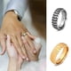thumbnail image 5 of Sonducket Anillo de boda de carburo, colgante biselado, accesorio para citas a juego, artesanía, anillos de acero multiusos exquisitos Type2 NO2, 5 of 6