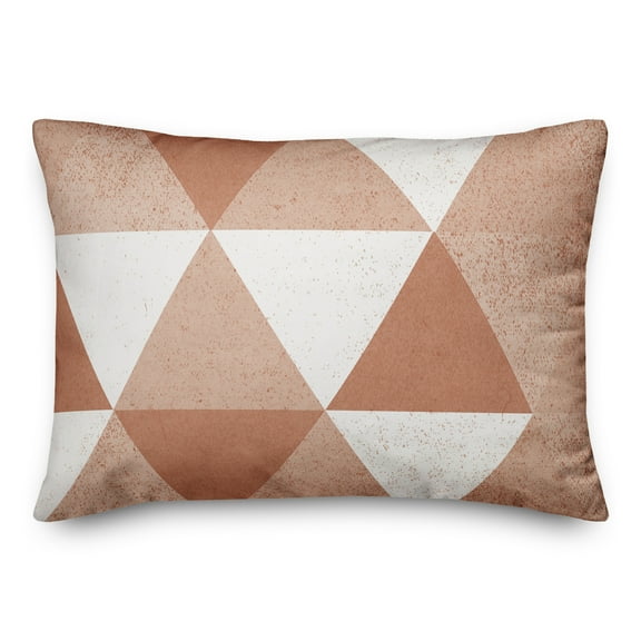 Creative Products Terra Cotta Modern Tri-Block 14x20 Indoor / Outdoor Pillow
