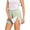 Green, variant on Women’s Striped Side Opening Shorts with Hook and Loop Fasteners for Post Surgery Recovery and Easy Access No Pocket Design