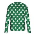 thumbnail image 5 of Men's Graphic T-Shirts,Mens St Patricks Day Gnomes Tee Shirts,Mens St Patricks Day Shirts Long Sleeve Shamrock Sweatshirt Big and Tall Irish Clover T-Shirt Casual Round Neck Graphic Tees Tops, 5 of 5