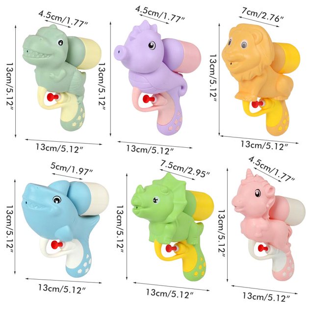 Pistola rociadora de agua de animales de dibujos animados, juguete de agua para piscina de verano, juguete de baño, juguete de playa para niños y adultos