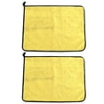 thumbnail image 2 of Toalla de pesca de algodón, absorción de agua espesante, toalla de Color de doble cara, accesorio de pesca (amarillo gris) YUNYI BRAND Deportes, 2 of 8