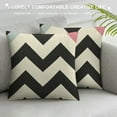 thumbnail image 3 of Chilfamy Throw Pillow Covers Home Decor Geometric Vintage Retro Tribal Boho Abstract Black White Modern Pillow Cases Decorative Outdoor Cushion Couch Sofa Pillowcases 18x18in, 3 of 5