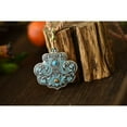 thumbnail image 2 of Silver Plated Enamel Locket Necklace 45mm Chinese Style Handmade Pendant with Cord Vintage Jewelry Gift for Women, 2 of 6