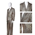 thumbnail image 3 of Traje de bronceado a cuadros de arcoíris para Halloween, traje brillante dorado y plateado para escenario, club nocturno, rendimiento fresco, 3 of 5
