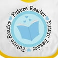 thumbnail image 4 of Inktastic Reading Future Reader Books Boys or Girls Baby Bib, 4 of 4