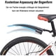 thumbnail image 4 of Guardabarros de bicicleta universal ajustable espesar guardabarros delanteros traseros MTB kit de guardabarros para bicicleta de velocidad Fixie Urban Gravel City Bike ruedas de 20-27 pulgadas BRILLAR  Rojo Verde, 4 of 5