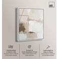 thumbnail image 2 of Pale Textured Silence I Framed High-Gloss Acrylic Glass Wall Art Neutral Boho by Art Remedy, White Frame, 30 x 36, 2 of 7