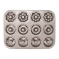 thumbnail image 3 of Molde Para Hornear De Acero Al Carbono De 12 Cavidades Molde Con 3 Patrones De Flores Calor Para Hacer Postres Fácil Desmoldar Superficie Lisa Accesorio Para Bandeja Para Hornear En La Cocina Scienceny HA015790-00, 3 of 6