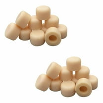 Renovators Supply Almond Premium Silicone Door Stopper Tips 1/4" ID Door Stopper Bumper Caps 10 Replacement Tip Ends for Absorbing Shock Wall and Floor Protector Pack of 2