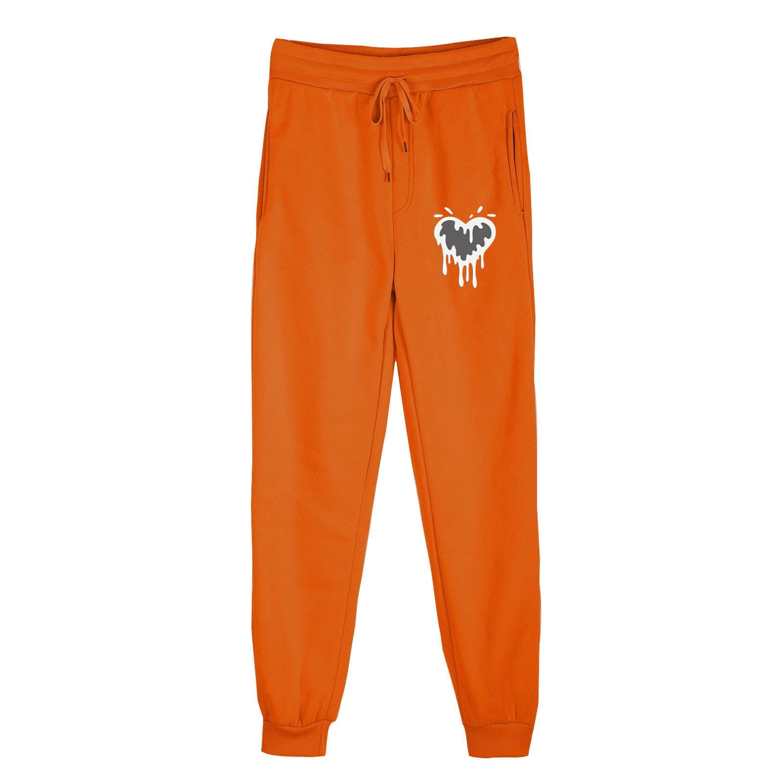 Womens Sweatpants Drawstring Fleece Lined Joggers Pants Solid Spring Workout Sweatpants Women M - image 2