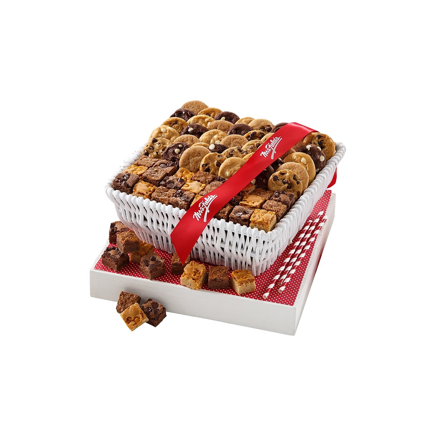 Mrs. Fields Nibblers Cookie and Brownie Bite Basket Variety Pack 67.2