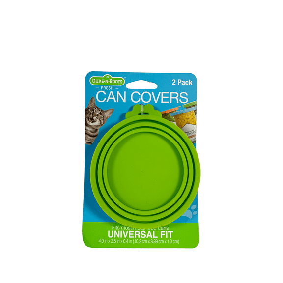 Duke-N-Boots Silicone Pet Can Food Cover – One-Size-Fits-Most, Airtight Lid for Dog & Cat Food Cans – Fits 3 Standard Sizes, Reusable & Dishwasher Safe