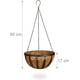 thumbnail image 3 of Juego de 3 macetas colgantes cesta plantas de coco de 30 cm de diámetro 21 L con cadena, marrón Adepaton QH-1178, 3 of 6