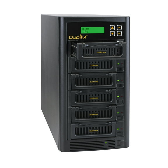 DupliM 1:5 SSD HDD SATA IDE Duplicator and Hard Disk Drive Sanitizer Copy Tower Burner