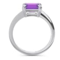 thumbnail image 4 of 2.50 Carat Emerald Cut Amethyst Gemstone Stylish Solitaire Bridal Ring for Women 18K White Gold Size 6 by Diamond-Capitals, 4 of 8