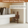 thumbnail image 5 of UBesGoo 18" Wood Side Table, Foldable Small End Table, Natural Wood Frame, Walnut, 5 of 12